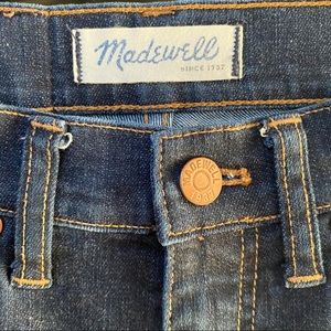 Madewell Highwaisted Dark Wash Flare Jeans